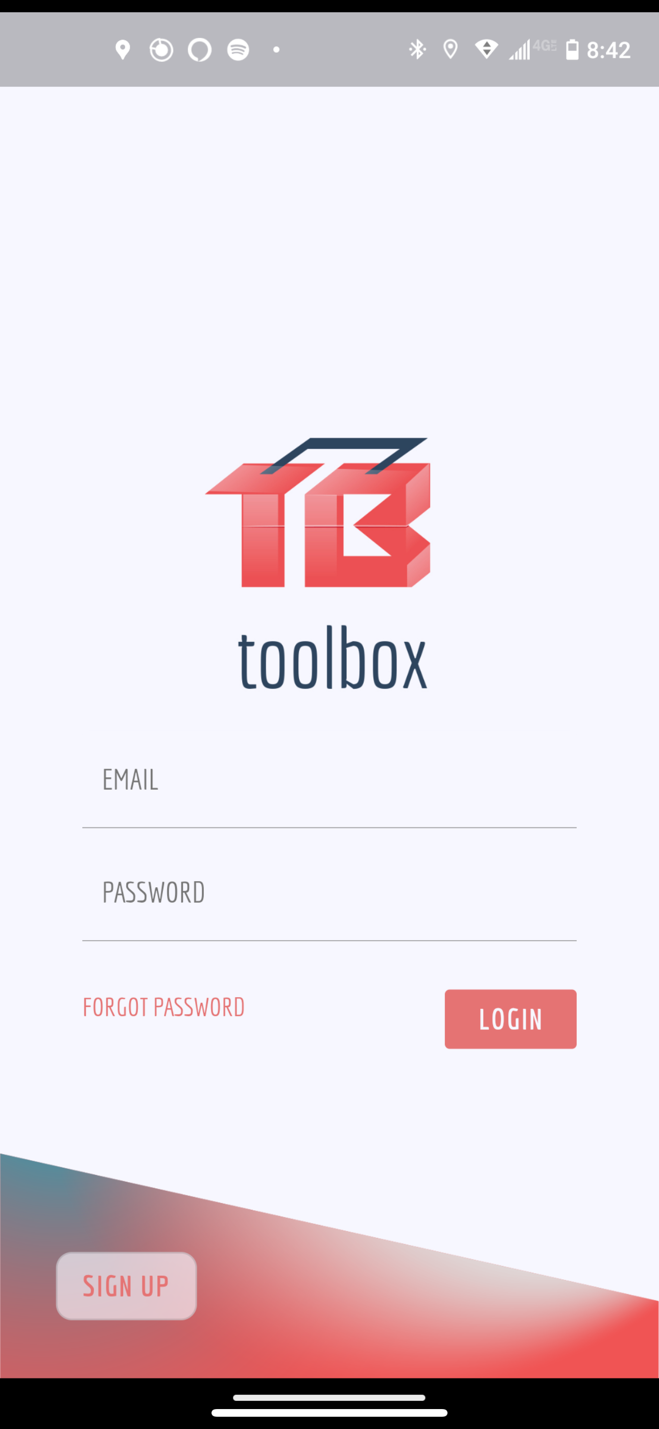 Android App Login Screen