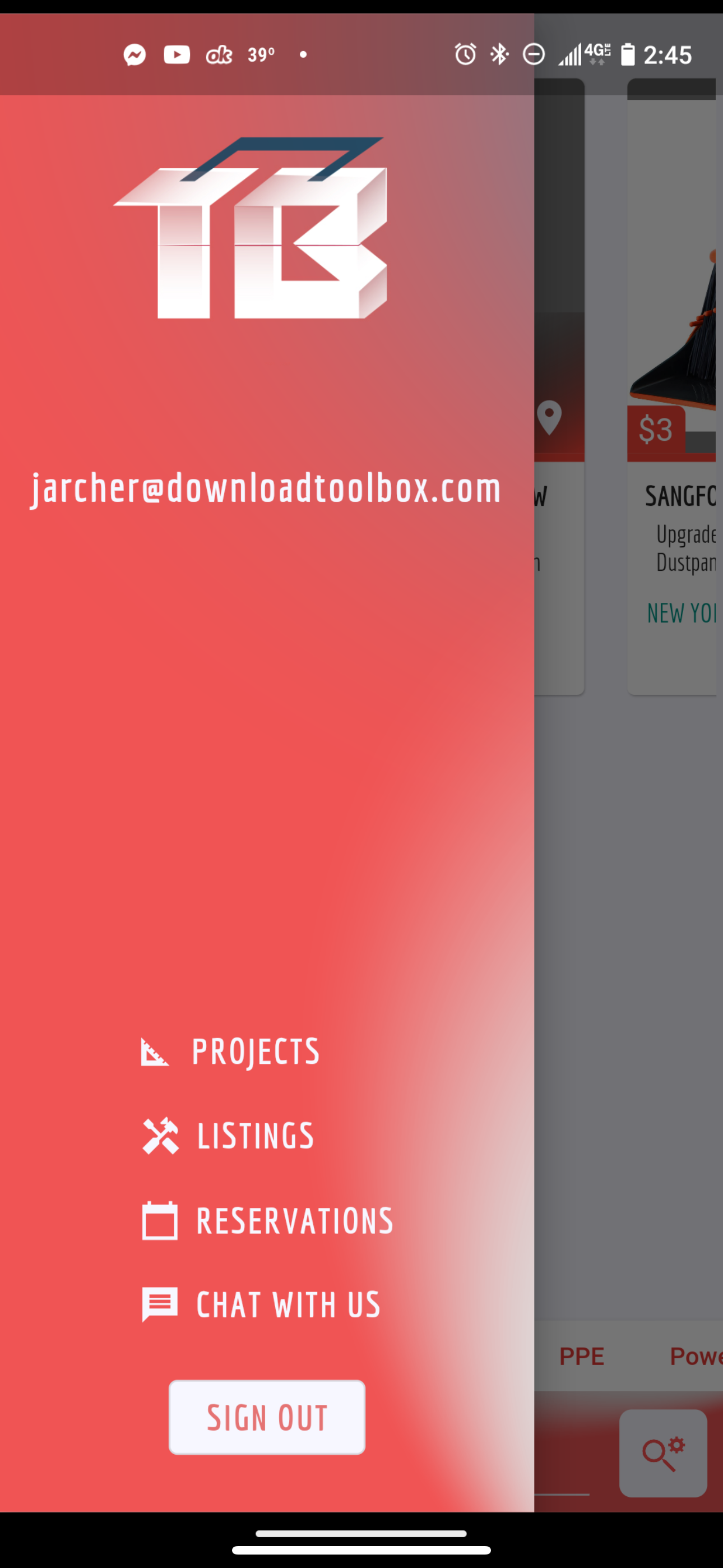 Android App Side Menu Navigation