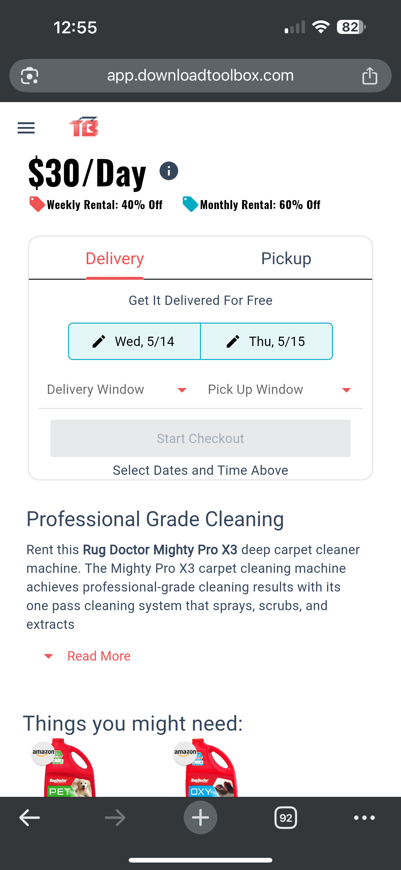 Use Journey: Delivery Date and Time Selection